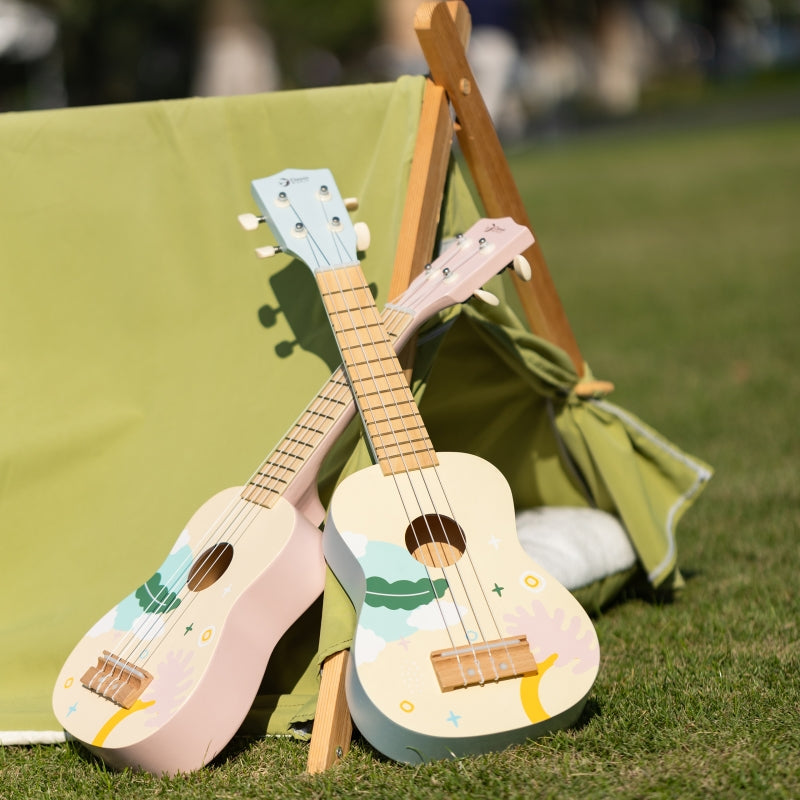 CLASSIC WORLD Houten Gitaar voor Kinderen - Roze