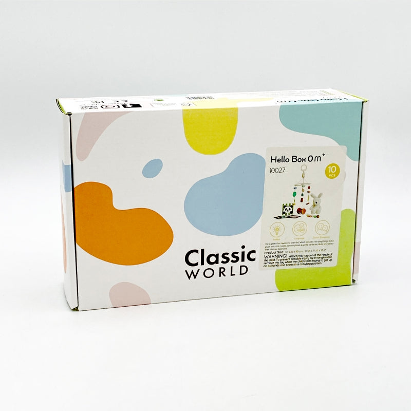 CLASSIC WORLD Pastel Babyset – Eerste Speelgoed Box voor 0-6 maanden
