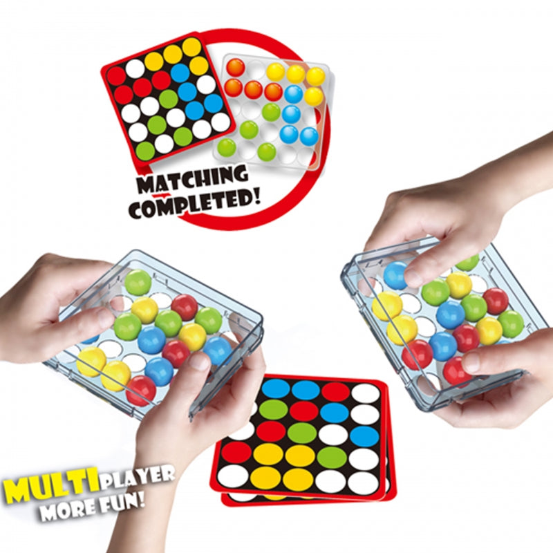 WOOPIE Snelle Vingertjes spel, Match de kleuren van de kaartjes Behendigheidsspel