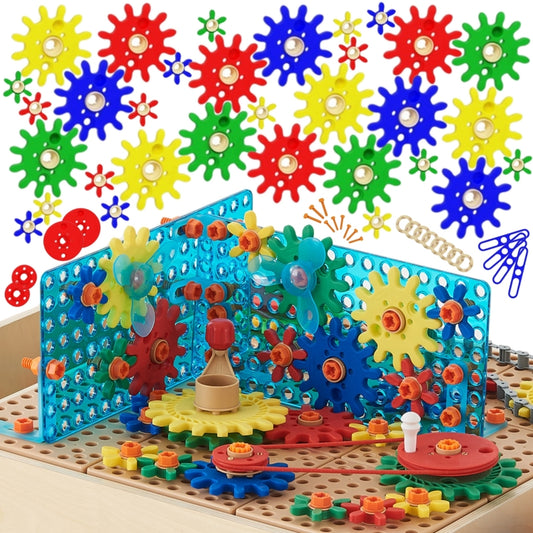 MASTERKIDZ Tandwielset voor STEM-wandpanelen - 198 stuks