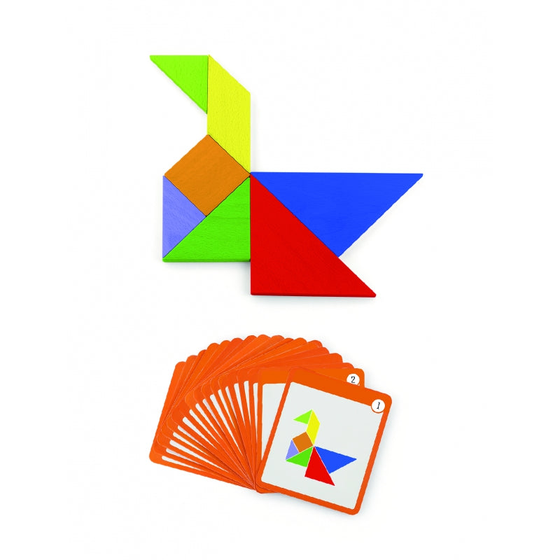 VIGA  Houten Tangram Puzzel met FSC-certificaat