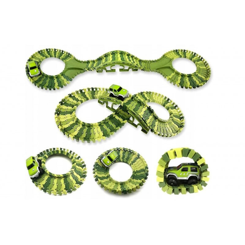 WOOPIE XXL Speelgoed Auto racebaan Dinosaurussen 240 stuks