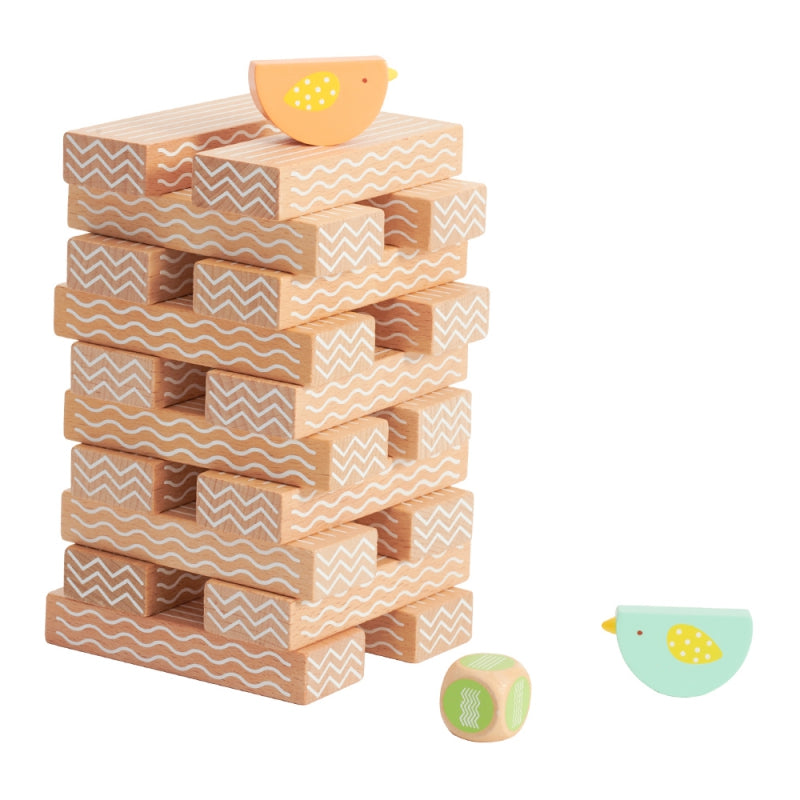 CLASSIC WORLD Vogels Blokken Stapelen Educatief Spel - 23 stuks