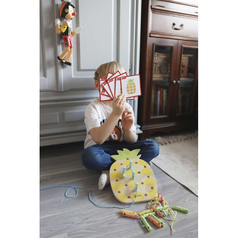 CLASSIC WORLD Houten Ananas pennen - 21 stuks