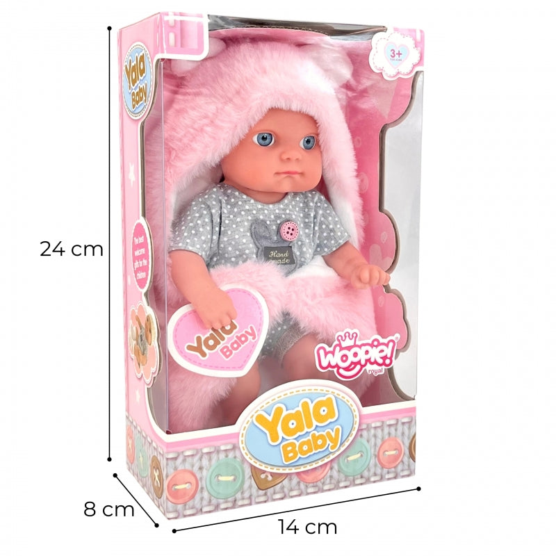 WOOPIE Eerste Babypop met Konijnendeken 23 cm