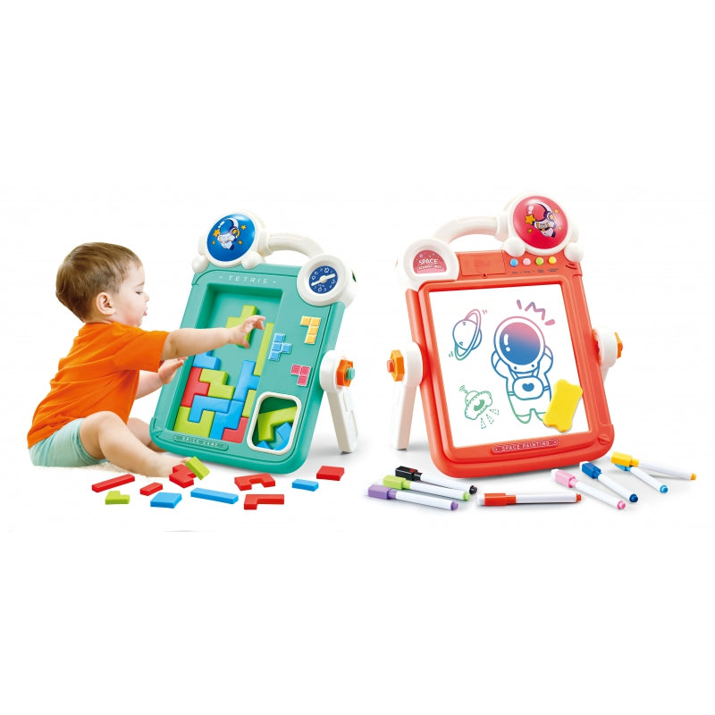 WOOPIE Dubbelzijdig Tetris 2-in-1 Tekenbord - Teken- en spelbord
