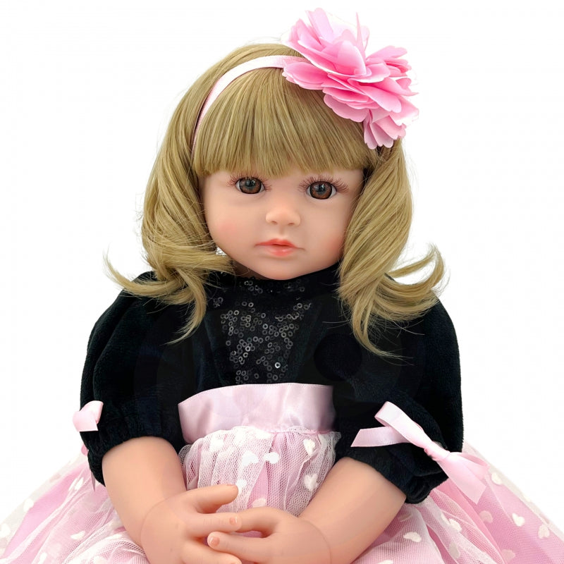 WOOPIE Vrouwelijk Realistische speelpop Pony Blond - Met Beweging & Geluid