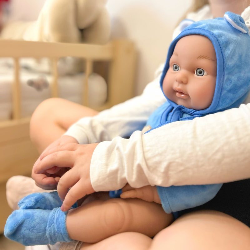 WOOPIE Babypop in Teddybeerpakje 46 cm