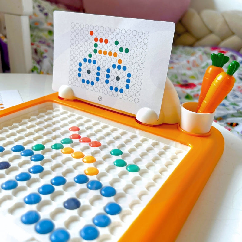 WOOPIE Magnetisch Tekentablet MagPad met  Konijn en Wortel - Montessori speelgoed