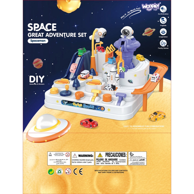 WOOPIE Interactieve Hindernisbaan voor Auto's 'Avontuur van de Astronaut