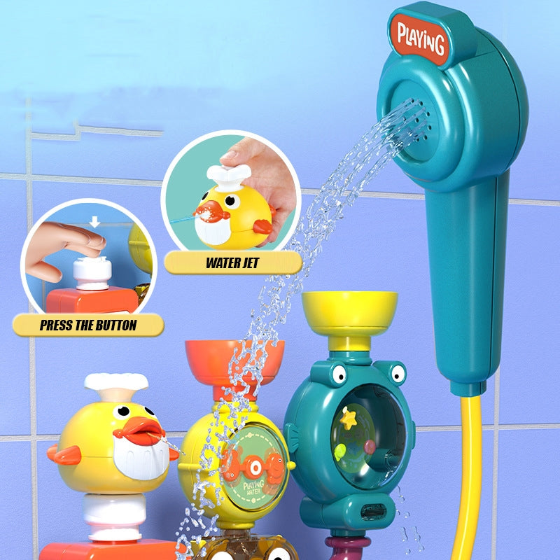 WOOPIE BABY Bad Speelgoed  met Kraan, Douchesproeier, Fontein  & Eend