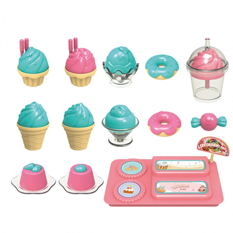 WOOPIE Speelgoed IJssalon 2-in-1 Koffer 16 stuks