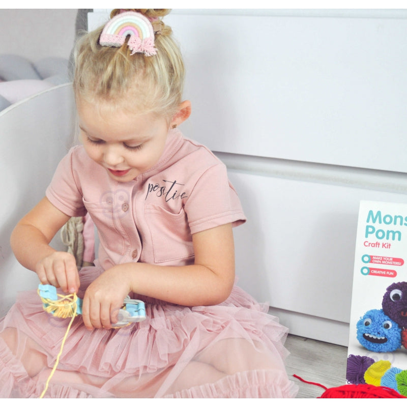WOOPIE ART&FUN Creatieve Set – Maak je Eigen Monster Pompon