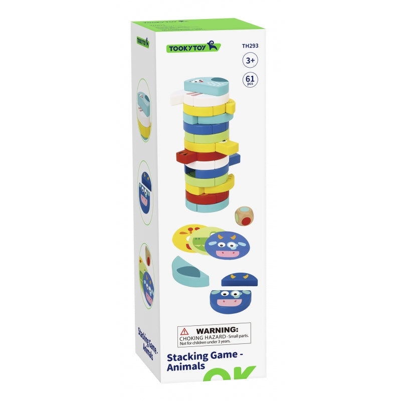 TOOKY TOY  Blokken Dieren Behendigheidsspel - FSC-certificaat