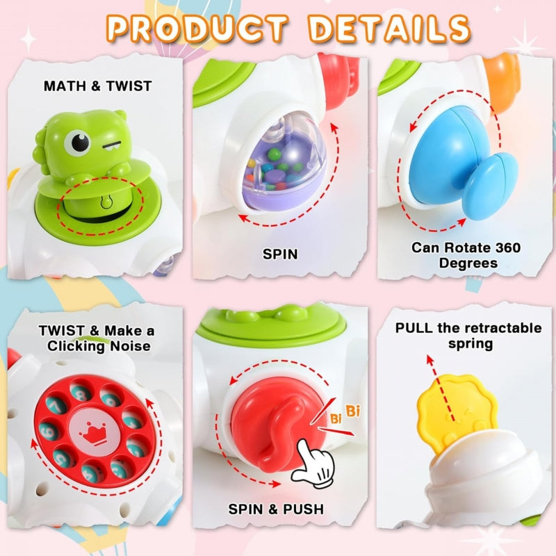 WOOPIE Sensorische Kubus, Kosmische Raket Activiteit voor Baby's