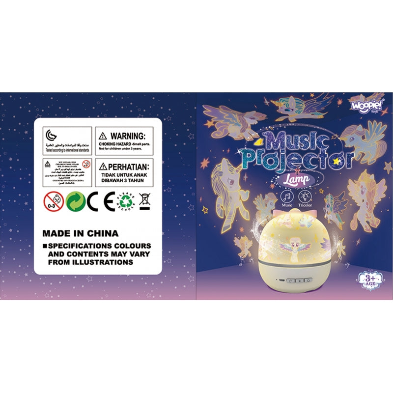 WOOPIE Sterrenprojector "Magische Dromen" voor kinderen, LED-projector met 6 standen
