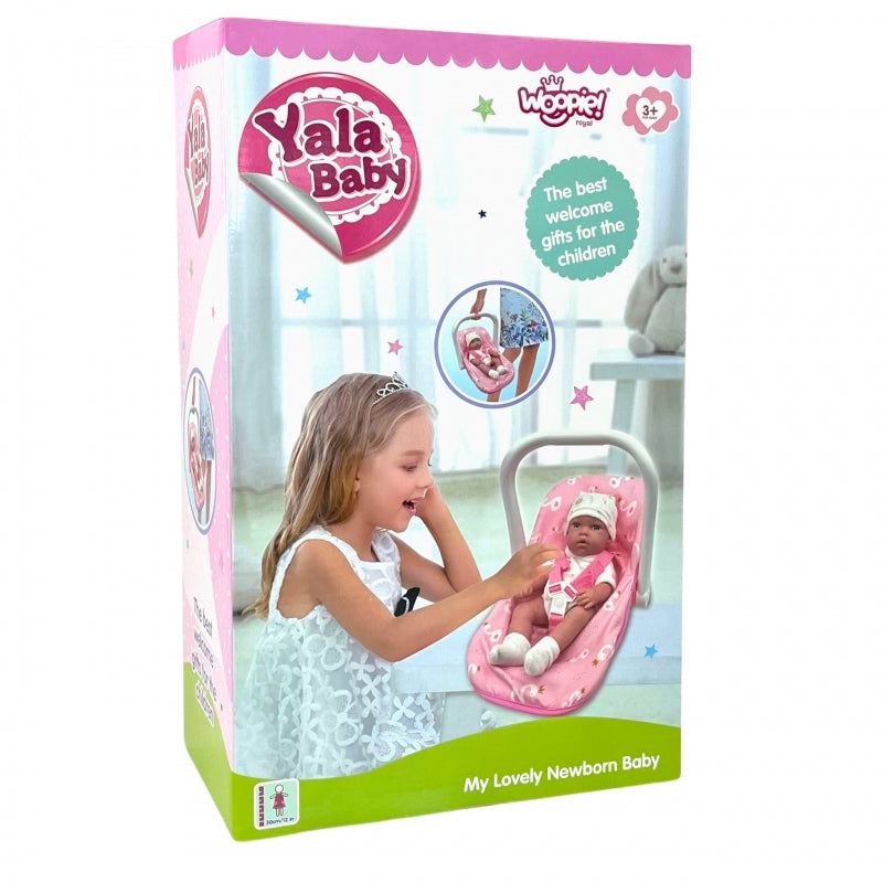WOOPIE Baby pop set 30,5 cm + Roze Draagzak