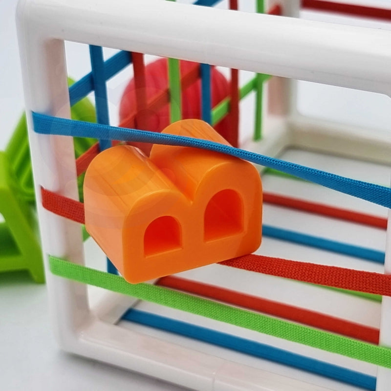 WOOPIE Motoriek speelgoed Sorteerdoos voor Baby's – Gekleurde Vormen Alfabet – 15 stuks