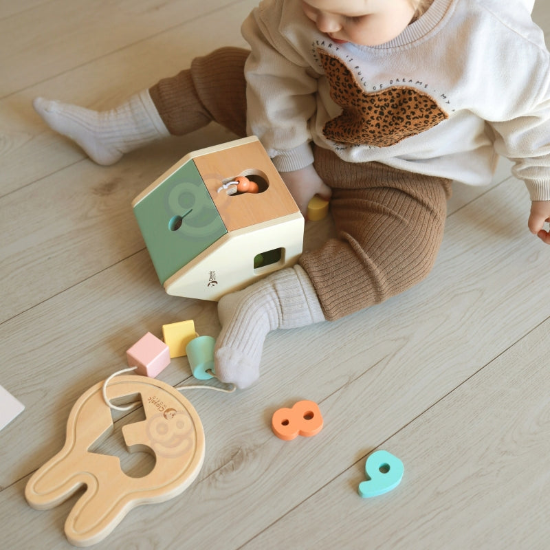 CLASSIC WORLD Pastel Baby Set Box - Eerste Speelgoed voor Leren van 12 tot 18 maanden