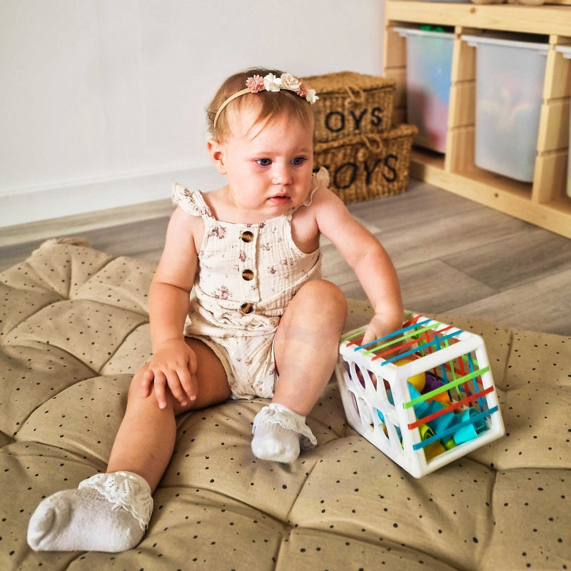 WOOPIE Motoriek speelgoed Sorteerdoos voor Baby's – Gekleurde Vormen Alfabet – 15 stuks