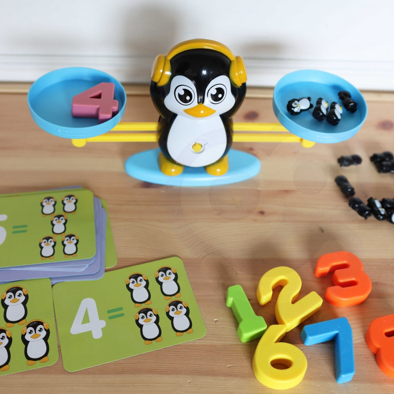WOOPIE Speelgoed Weegschaal Pinguïn - Balanceer Schaal - Leer Rekenen