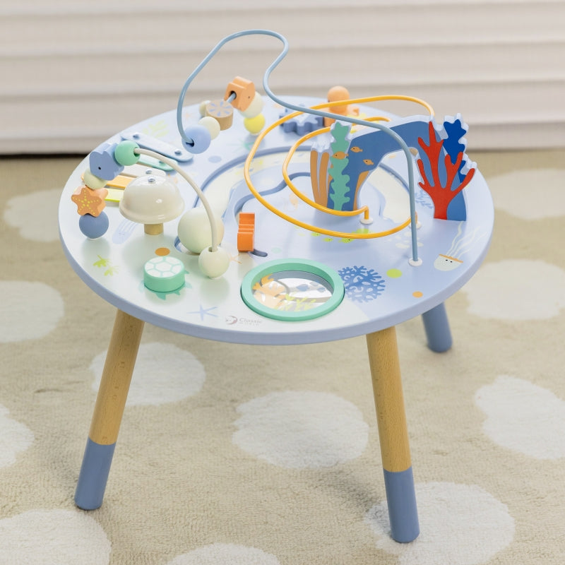 CLASSIC WORLD Houten Activiteitentafel "Sea Life" Thema met geluid