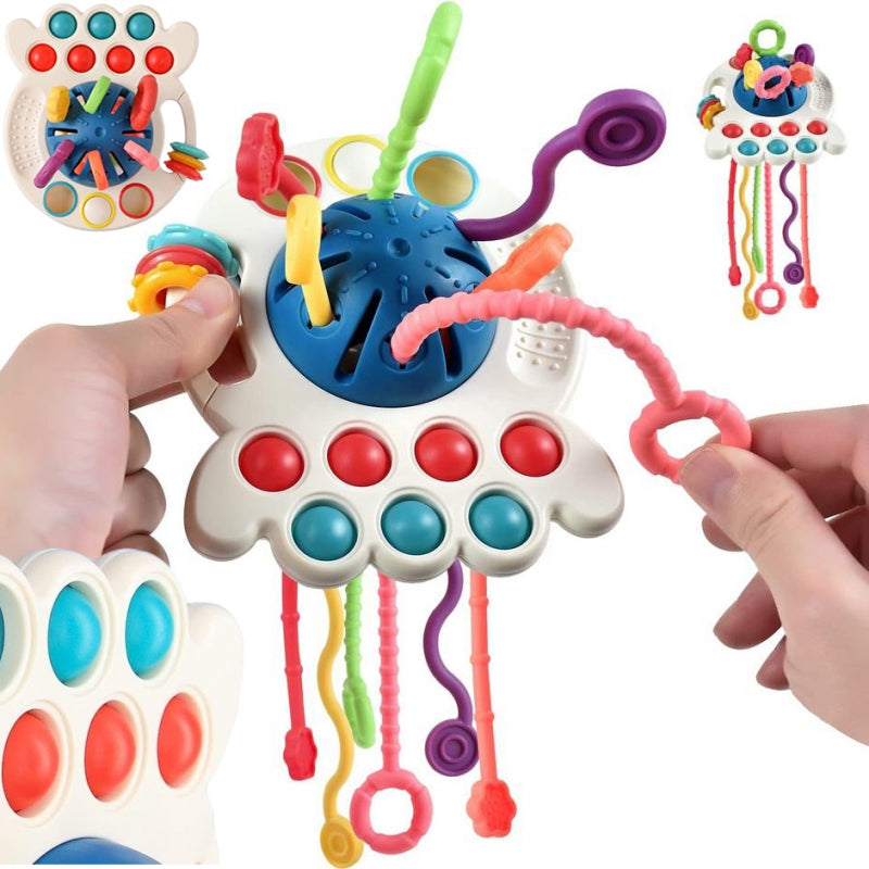 WOOPIE BABY Bijtring en Sensorisch Speelgoed - Multifunctionele Bijtring 0+ - Montessori speelgoed