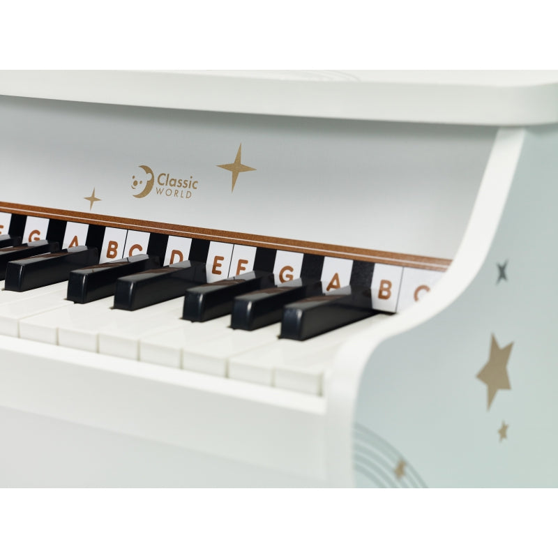 CLASSIC WORLD Houten Piano voor Kinderen + Leerboek
