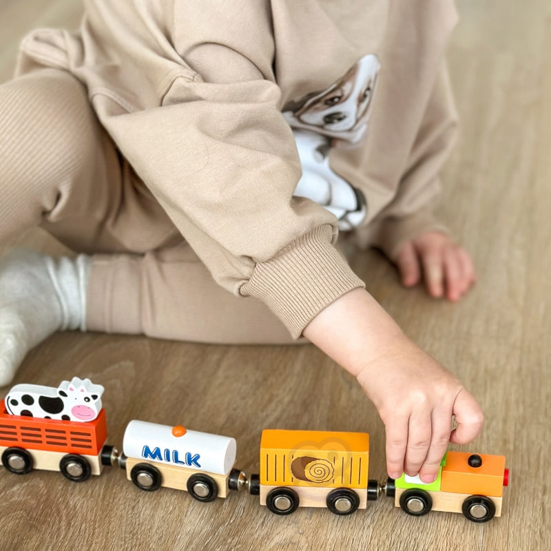 VIGA landbouwtrein + accessoires voor de trein
