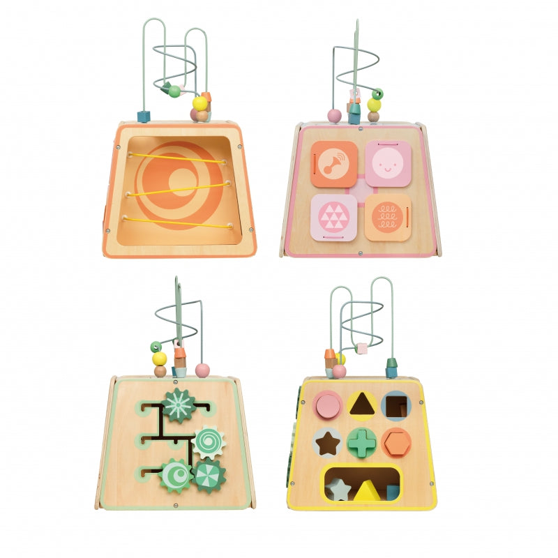 CLASSIC WORLD Houten 6-in-1 educatieve speel kubus