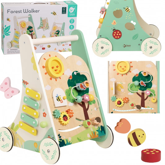 CLASSIC WORLD Houten Multifunctionele Duwwagen 8-in-1