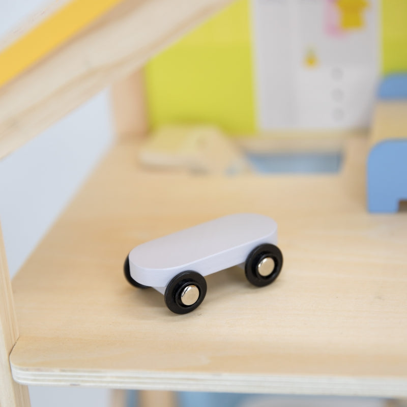 VIGA Houten Poppenhuisset met Poppen en Accessoires
