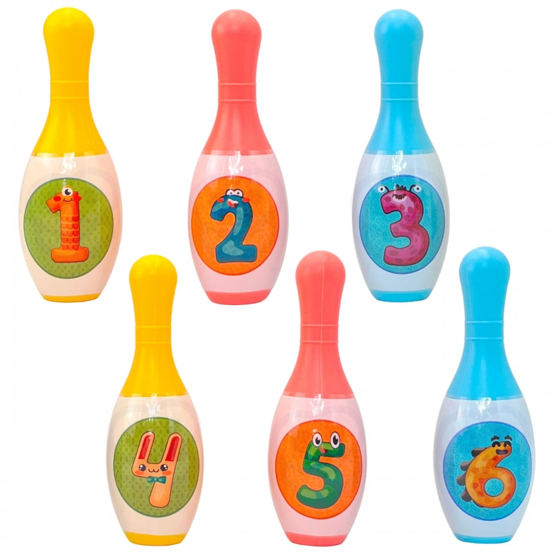 WOOPIE Dieren en cijfers Bowlingspel voor kinderen - 8 stuks