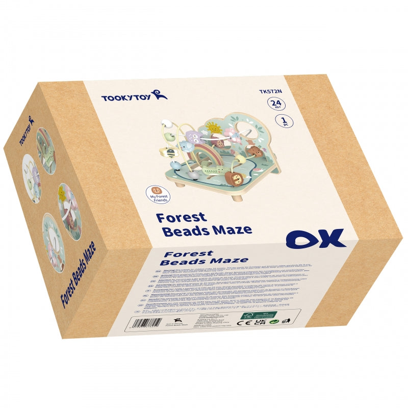 TOOKY TOY Houten Motoriekspel voor Baby's Bosdoolhof
