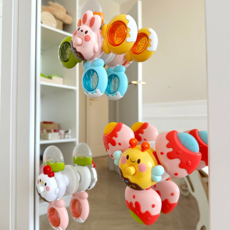 WOOPIE BABY Fidget Spinner Sensorisch set van een  Bij, Kippetje en Konijn - 3 Stuks