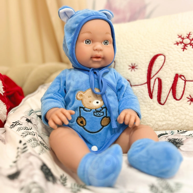 WOOPIE Babypop in Teddybeerpakje 46 cm