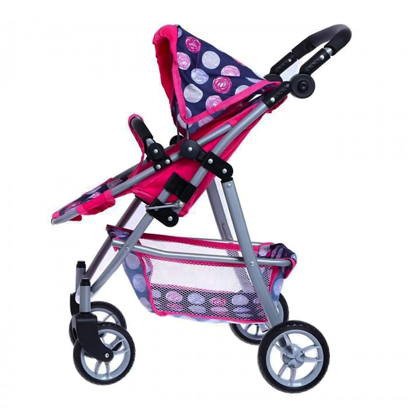 WOOPIE Poppenwagen Met Verstelbare Stoel met 4 Wielen