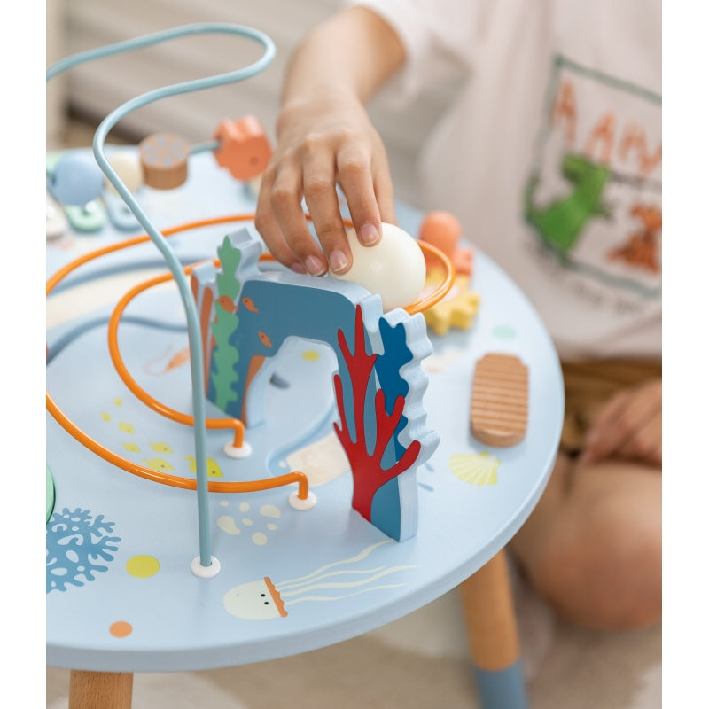CLASSIC WORLD Houten Activiteitentafel "Sea Life" Thema met geluid