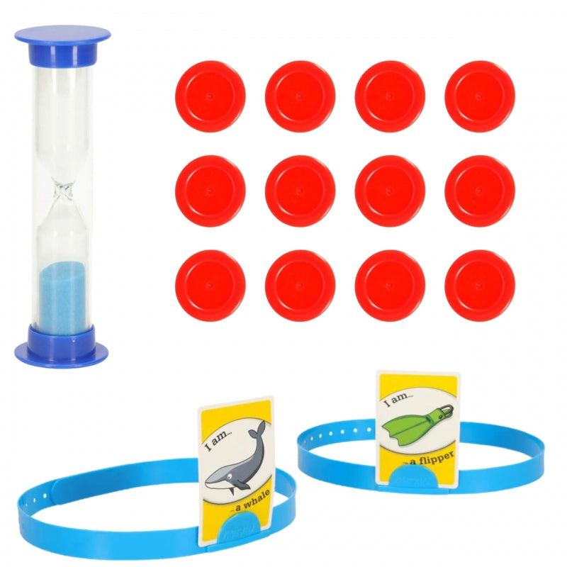 WOOPIE Woordspel Raad Wie Ik Ben? - Bordspel - Voor 2 Spelers - Reiseditie (Engels)