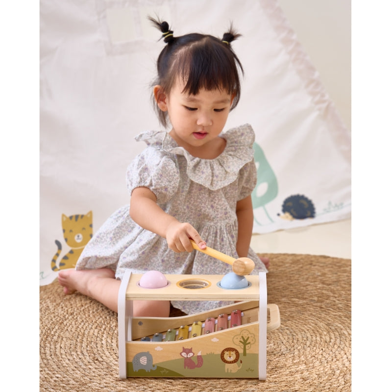 VIGA Houten Tap Tap Xylofoon 2 in 1 set