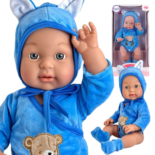 WOOPIE Babypop in Teddybeerpakje 46 cm