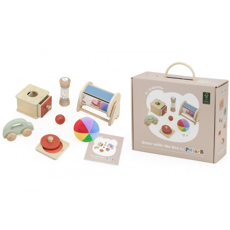 VIGA Educatieve Baby Speelgoedkistenset van 6 maanden tot 12 maanden