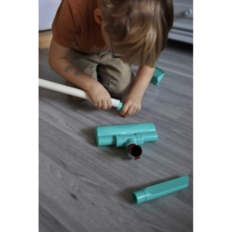 WOOPIE Interactieve speelgoed Stofzuiger - Thema Dino - Inclusief Zuigfunctie, Licht en Geluid