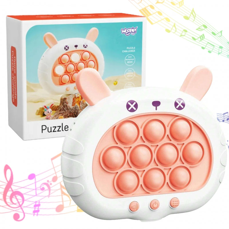 WOOPIE Fidget POP IT spel - Elektrisch Antistress Behendigheidsspel - Konijntje