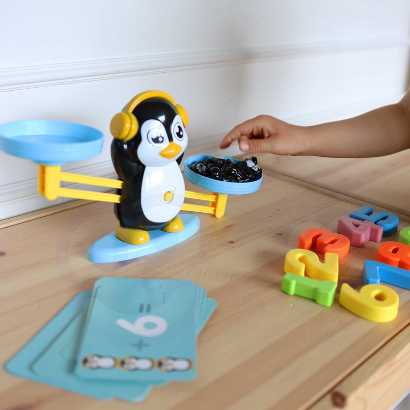 WOOPIE Speelgoed Weegschaal Pinguïn - Balanceer Schaal - Leer Rekenen