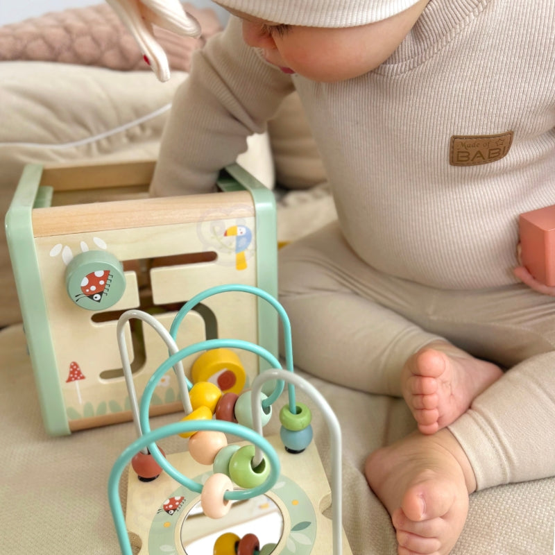 WOOPIE Houten Activiteitenkubus + Multifunctionele Educatieve Sorteerder
