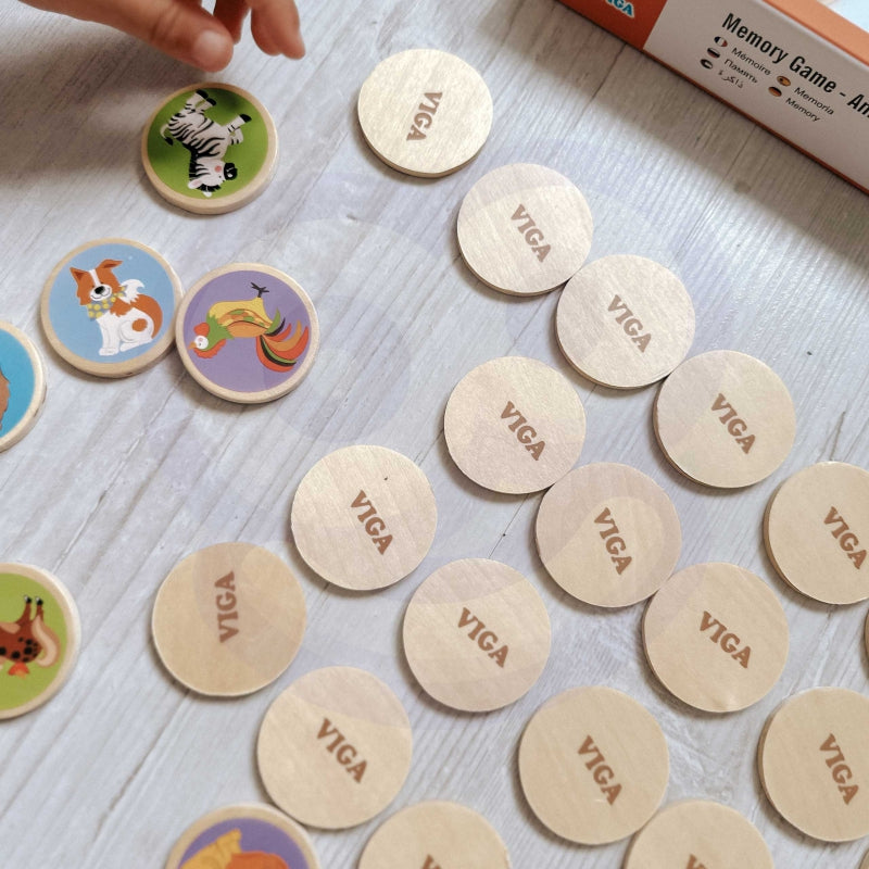 VIGA Houten Memorie Dieren, Geheugenspel