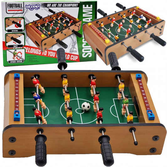 WOOPIE Mini voetbaltafel - tafelvoetbal - 36,5 x 21,5 x 9 (cm)