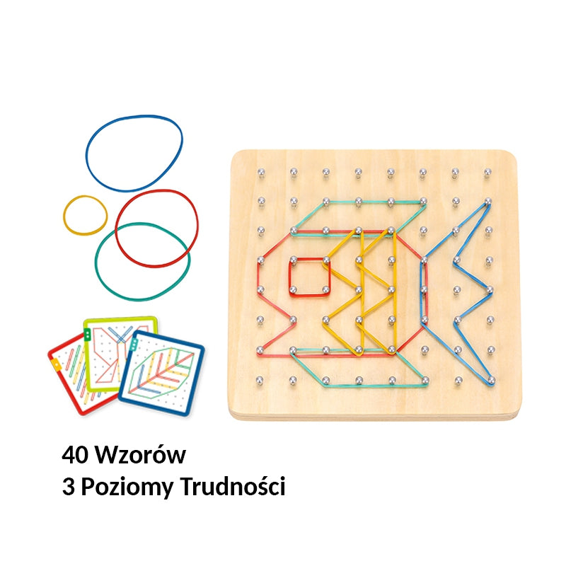 WOOPIE Elastieken Houten Puzzel 69 stuks