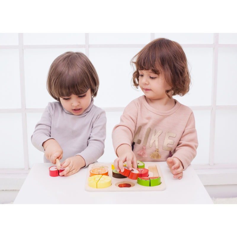 CLASSIC WORLD Montessori Fruit Snijset met Klittenband - 20 stuks
